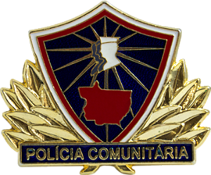 DISTINTIVO DE BOINA - POLÍCIA COMUNIT. / PROMOTOR MT