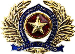 DISTINTIVO DE BOINA - OFICIAL POLÍCIA MILITAR PE