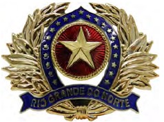 DISTINTIVO DE QUEPE - OFICIAL / PM RN