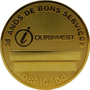 MEDALHA  - OURINVEST 30 ANOS
