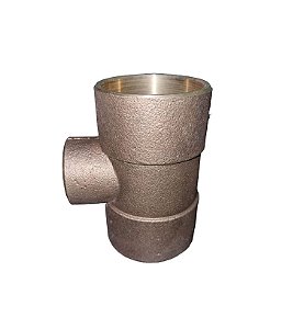 Tê Redução Central Cobre/Bronze Sem Anel Eluma