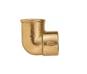 Cotovelo Fêmea Rosca x Bolsa Bronze Sem Anel Eluma