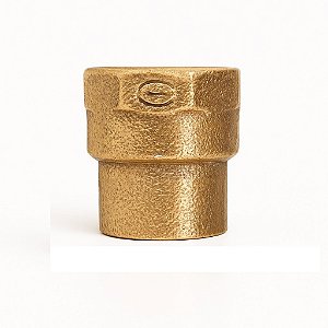 Conector Fêmea Bolsa X Rosca Bronze Sem Anel Eluma