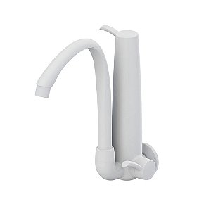 Torneira de Parede com Filtro e Bica Móvel Branca Tigre