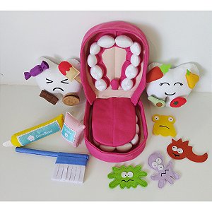 Kit Higiene Bucal Completo + Boca Lúdica "M"
