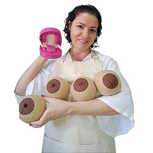 Avental com mamas didáticas + Mini Boca Fantoche