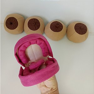 Kit de mamas didáticas + Mini Boca Fantoche