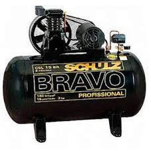 COMPRESSOR SCHULZ PISTAO CSL15BRAVO/100 100a140PSI  3CV 127/220V 2P 60Hz