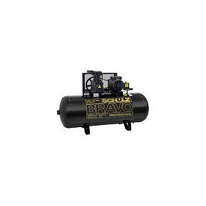 COMPRESSOR SCHULZ CSL10 BRAVO 2 CILINDROS 10 PÉS 2HP 200 LITROS