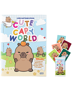 Álbum Oficial Cute Capy World + 10 envelopes de figurinhas