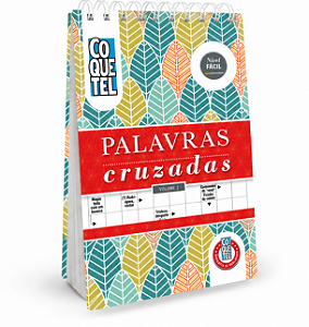 Livro Coquetel Espiral Palavras Cruzadas Fácil 2