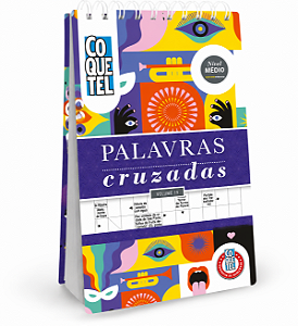 Livro Coquetel Espiral Palavras Cruzadas Médio 19