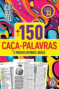 Livro Coquetel + 150 Caça-Palavras Fácil 33
