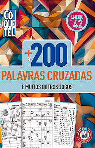Livro Coquetel Mais de 200 Palavras Cruzadas Ed 42