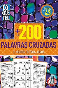 Livro Coquetel + 200 palavras-cruzadas 43