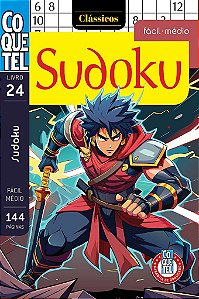 Livro Coquetel Sudoku Fácil-Médio 24