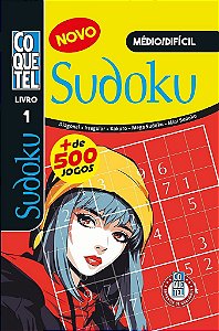 Livro Coquetel Mais de 500 Sudoku Médio/Difícil 1