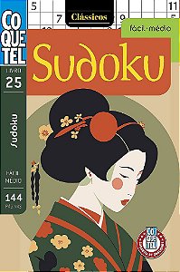 Livro Coquetel Sudoku Fácil-Médio 25