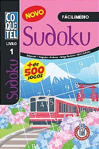Livro Coquetel Mais de 500 Sudokus Fácil-Médio 1