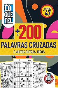 Livro Coquetel Mais de 200 Palavras Cruzadas 47