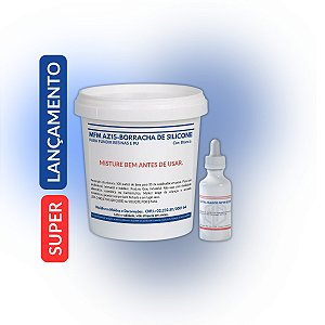 Silicone Branco para Fundir Resinas e PU MFM-AZ15-KIT 1,030 Kg