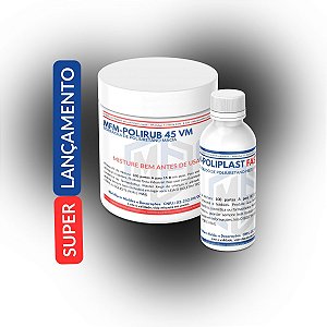 Borracha de Poliuretano MFM-PoliRub 45 Preta