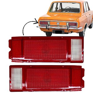 Par Lente Lanterna Traseira Corcel 1973 73 1974 74 Acrílico