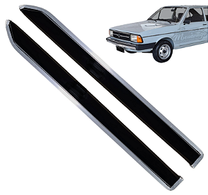 Calha De Chuva Com Friso Em Alumino Vw Passat De 1974 A 1989