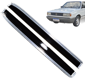 Calha De Chuva Com Friso Em Alumínio Vw Gol De 1988 A 1994