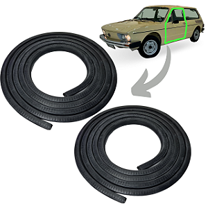 Kit Borracha De Vedação 2 Portas Brasilia E Variant 2