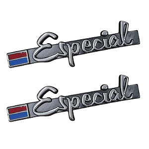Par de Emblema Metal Lateral Modelo Especial Chevrolet Opala