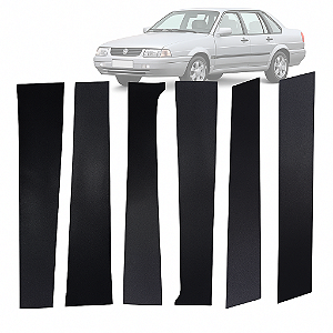 Kit Pré-Cortado Adesivo de Coluna em Vinil Fosco para VW Santana 4 Portas