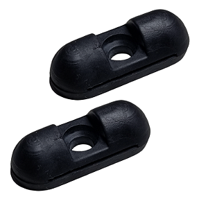 Par Batente Borracha Fechadura Porta Meio Correr Volkswagen Kombi 1997 a 2013 Kit 2 Peças Reposição