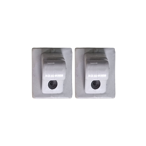 Kit 2 Presilhas Suporte Quebra Sol Chevrolet S10 95 a 02 Cor Gelo Peça de Reposição Para Acabamento Interno