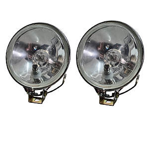 Par Farol de Milha Cromado com Meia Luz Universal Fusca,Gol,Voyage, Brasília e Kombi Passat,Chevette C10 F1000 Caminhone