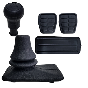 Kit Câmbio e Pedaleira Gol Parati Saveiro G2 com Manopla Bola e Coifa de Borracha