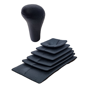 Manopla Câmbio com Coifa VW Gol Parati Voyage 87 88 89 90 91 92 93 94