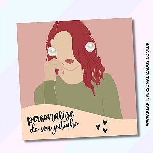 Card + Pérola - Personalizável | 25 unidades *