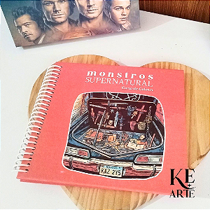 Livro de Colorir - Monstros: Supernatural | Coleção Séries
