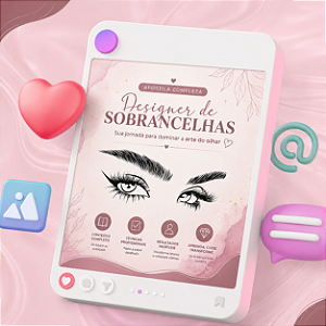 Apostila Profissional de Design de Sobrancelhas | Arquivo Digital