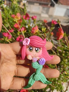 Sereia Ariel aplique biscuit