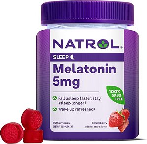 Melatonina - 5 Mg - 90 Gummies - Sabor Morango | Natrol