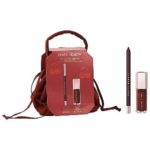 Kit - Chocolate Cherriez 2-Peças Lip Set + Pounch | Fenty Beauty