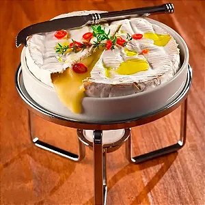 Réchaud para uso com queijo