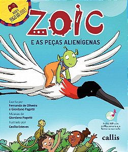 Zoic E As Peças Alienigenas - Livro Com CD De Áudio
