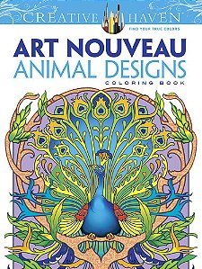 Art Nouveau Animal Designs - Creative Haven Coloring Books
