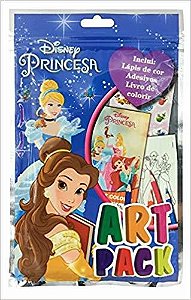 Princesas Disney - Art Pack - (Livro Com Lápis De Cor E Adesivos)