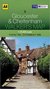 Walker's Map - Gloucester & Cheltenham
