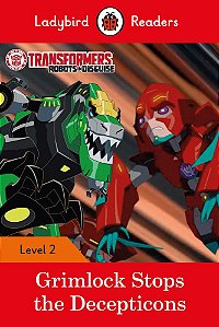 Transformers Grimlock Stops The Decepticons LV2 Book With Downloadable Audio