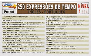 250 Expressoes De Tempo Ingles-Portugues - Nivel 3 na Americanas